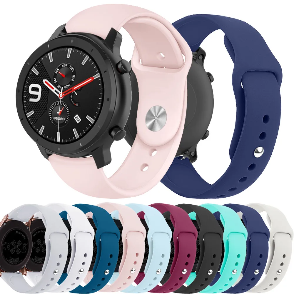 

Cure color 22mm For Huami Amazfit GTR 47mm Sport Watch Strap For Xiaomi huami Stratos 2 2S Smart Watch Band Bracelet Wristband