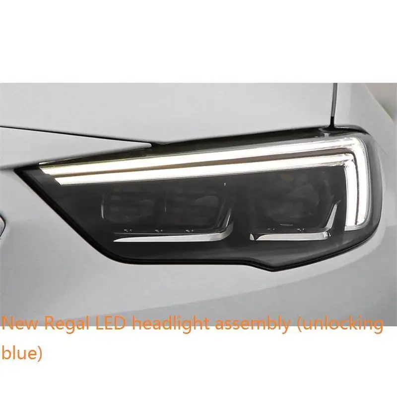 MODEL D Ходовые автомобили наружные Neblineros Para авто Drl запчасти светодиодные фары передние противотуманные фары автомобиля в сборе 17 для Buick Regal - Цвет: MODEL D