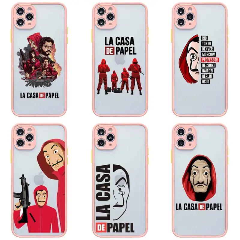 Чехол для телефона с надписью La Casa de papel iphone 13 12 11 Pro Max Mini XS 8 7Plus X SE 2020 XR