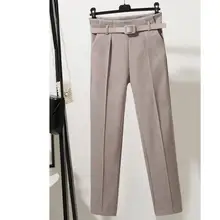 #Special Offers Women Winter Woolen Pants Solid With Belt Higt Waist Harem Pants Korean Style Work Pants Loose Trousers #Special Offers Women Winter Woolen Pants Solid With Belt Higt Waist Harem Pants Korean Style Work Pants Loose Trousers