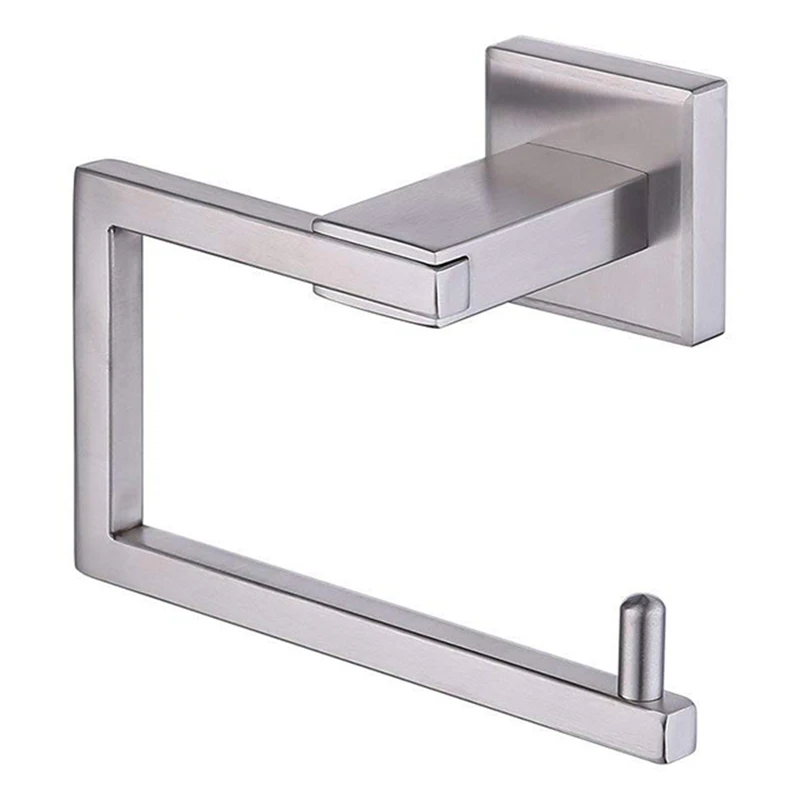 

304 Stainless Steel Bathroom Toilet Paper Holder Brushed Silver Tissue Roll Holder Wall-Mounted Bathroom Towel Holder