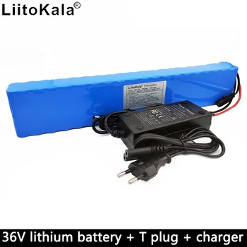 

LiitoKala original authentic 36V 10Ah lithium battery pack 42V 10000mAh 10S4P rechargeable battery BMS electric bicycle battery