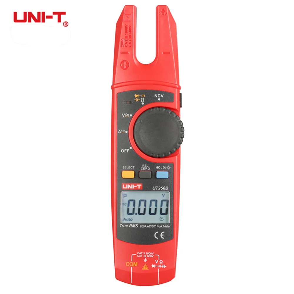 

UNI-T200A Digital True RMS Multimeter Holder UT256B AC DC Current Clamp Meter NCV Tester Voltmeter Ohm Auto Range Plus