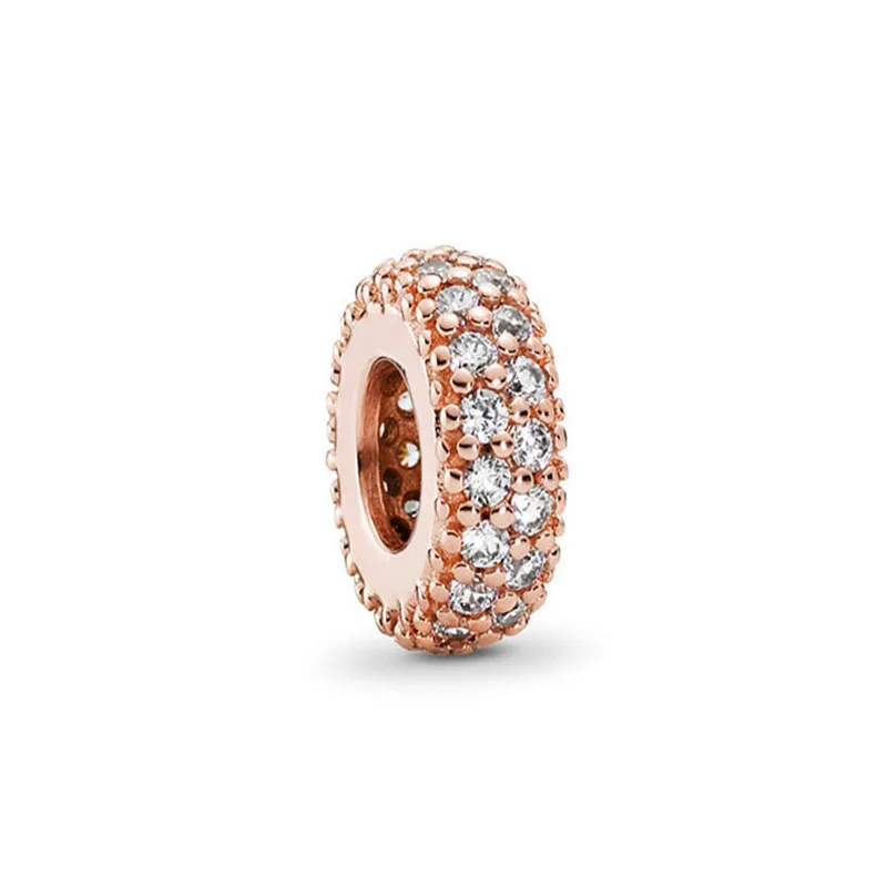 Rose Gold 27 Boosbiy, 2 шт., розовое золото, Лев, корона, любовь, сердце, подвеска, шарм, Подходит для Pandora, браслеты и ожерелья для женщин, ювелирные изделия, аксессуары - Цвет: Rose Gold 27