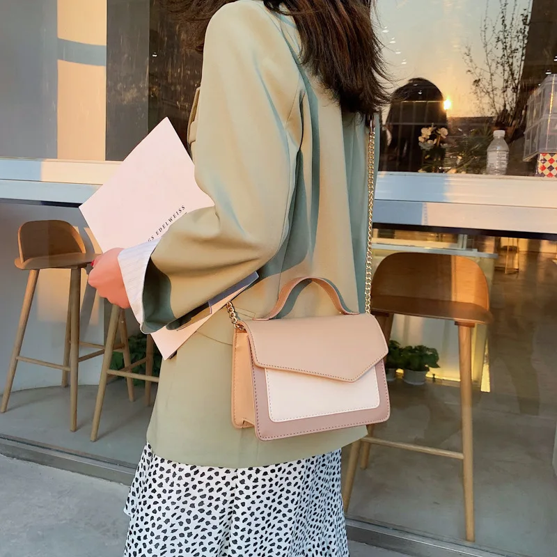 

Bag 2019 New Style Spring And Summer Hipster Korean-style-Style Contrast Color Versatile Students Shoulder Shoulder Bag/ Hand Ba