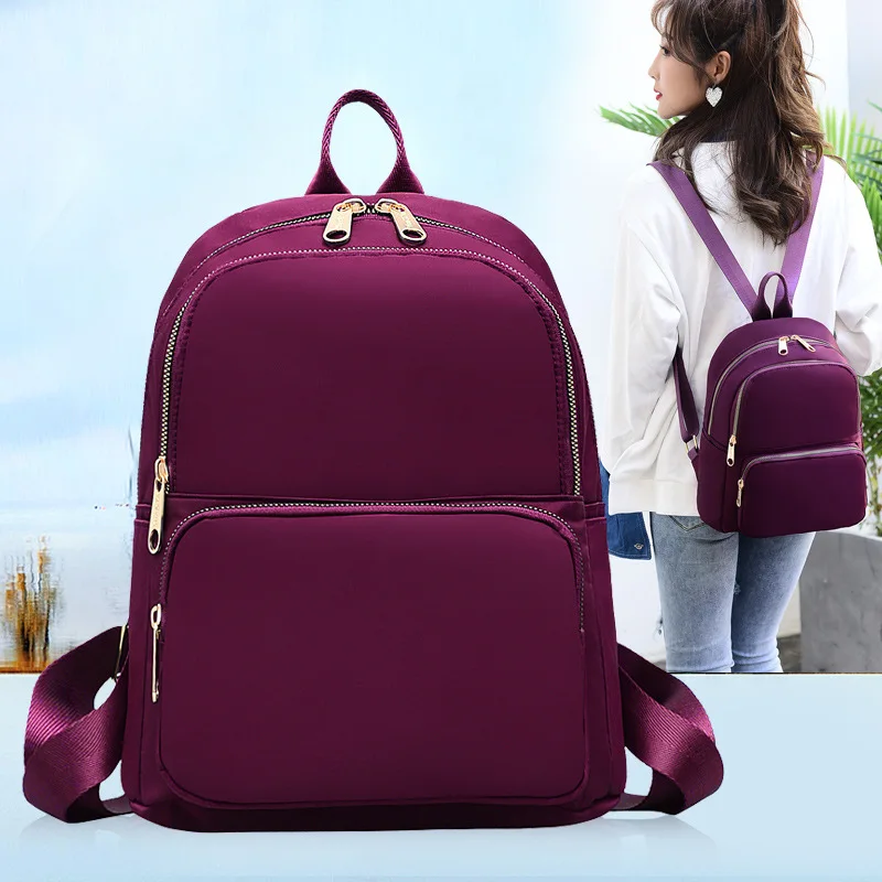 

2019 New Style Fashion Nylon WOMEN'S Bag with Bar-Women's Backpack Outdoor Casual Travel Bag School Bag