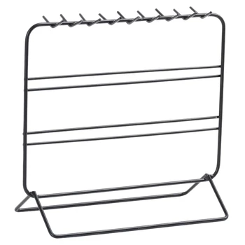 

Iron Jewelry Rack Creative Earrings Necklace with Hook Display Rack Jewelry Storage Box Decoration Storage Desk Jewelry Finishin