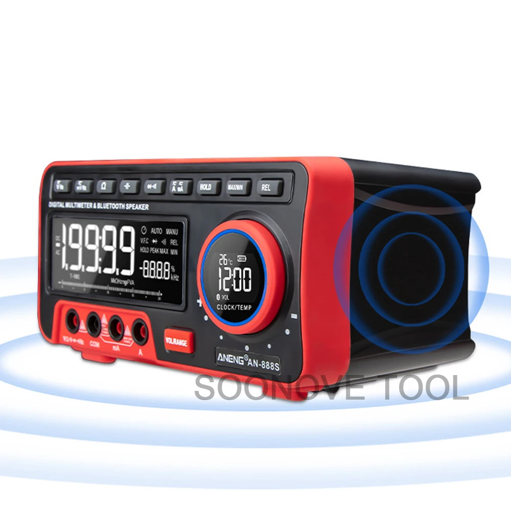 ANENG AN-888S Настольный Bluetooth аудио цифровой мультиметр Многофункциональный измерительный прибор тестер напряжения тока сопротивления