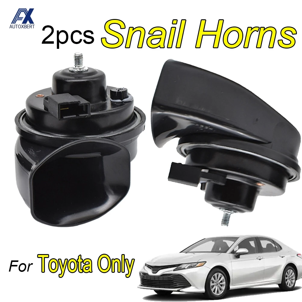 12V 110-125db Snail Horn car siren horn car air horn For Toyota C-HR Camry Tacoma Highlander Land Cruiser Avensis Avalon Sequoia Yaris Corolla RAV4