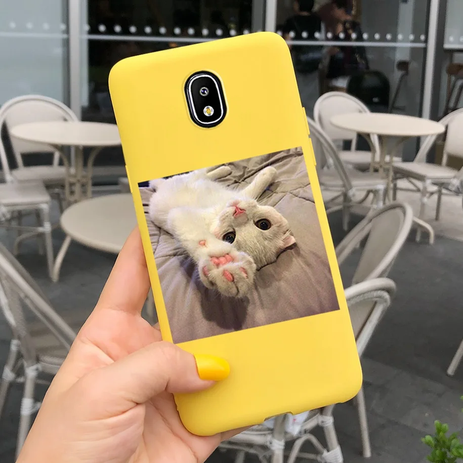 arm pouch for phone Phone Case For Samsung Galaxy J3 2017 Cases Soft Silicone Flower Cat Pets Paint Back Cover For Samsung J3 Pro J330  J32017 Coque best iphone wallet case