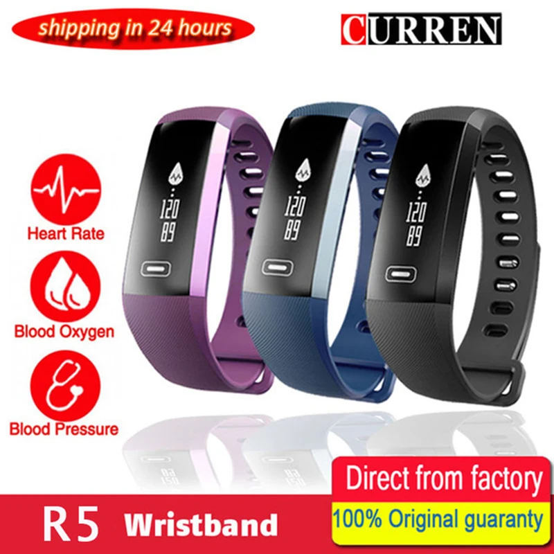 

Original M2 Smart wrist Band R5 PRO Heart rate Blood Pressure Oxygen Oximeter Fashion Bracelet Watch intelligent For iOS Android