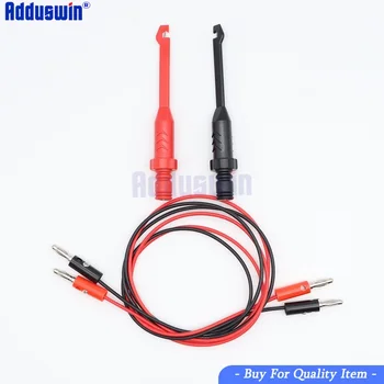 

2pcs Piercing Test Clip and 2 pcs banana lines, Heavy-Duty Insulation Piercing Probe Automotive test Clip with back probe