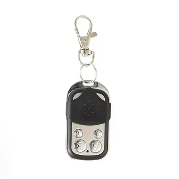

433MHz Wireless Universal Copy Remote Control Metal Push Cover 4 Key Garage Door Duplicator Car Key Fob Auto Alarm System