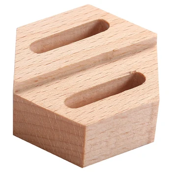 

Wood Ring Show Ring Box Proposal Wedding Ring Seat Wooden Ring Box Geometry Wooden Block Display Stand