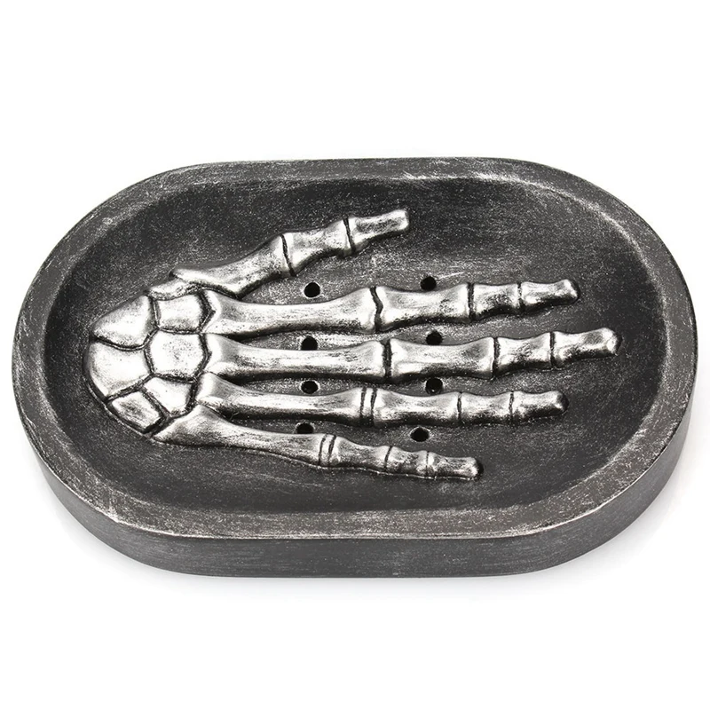 

Skull Hand Soap Dishes For Bathroom/Shower Soap Holder Dish Soap Tray For Kitchen Home Bath Accessories Soap Dish Holder