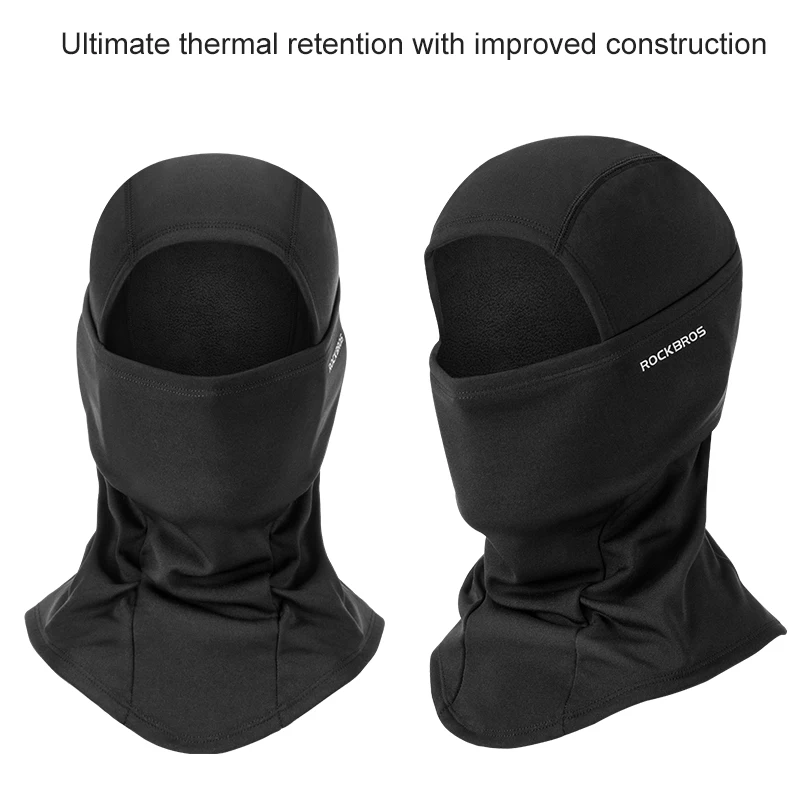 ROCKBROS Лыжная Маска Велоспорт Зимняя шапочка с капюшоном Balaclava Мягкие теплые лыжи Бег Спортивная полнолицевая маска для бега респиратор маска маски балаклава тактическая маска для бега