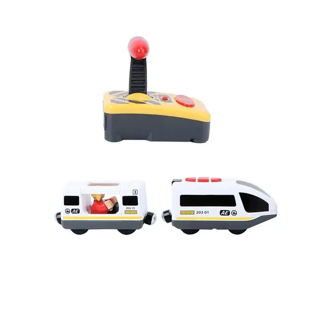 Electric Train toy Children Funny RC Electric Train Model Toy Educational Toy for Kids Children (No Battery) 2