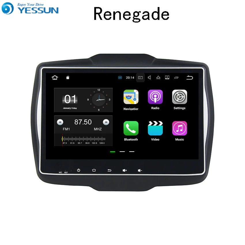 YESSUN Автомобильный навигатор GPS Android для Jeep Renegade 2016 ~ 2017 аудио видео HD сенсорный