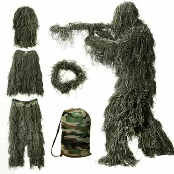 

Outdoor Sport Camouflage Hunting Ghillie Suit Secretive Hunting Aerial Shooting Clothes Sniper Suits Camouflage Pretend Clothing