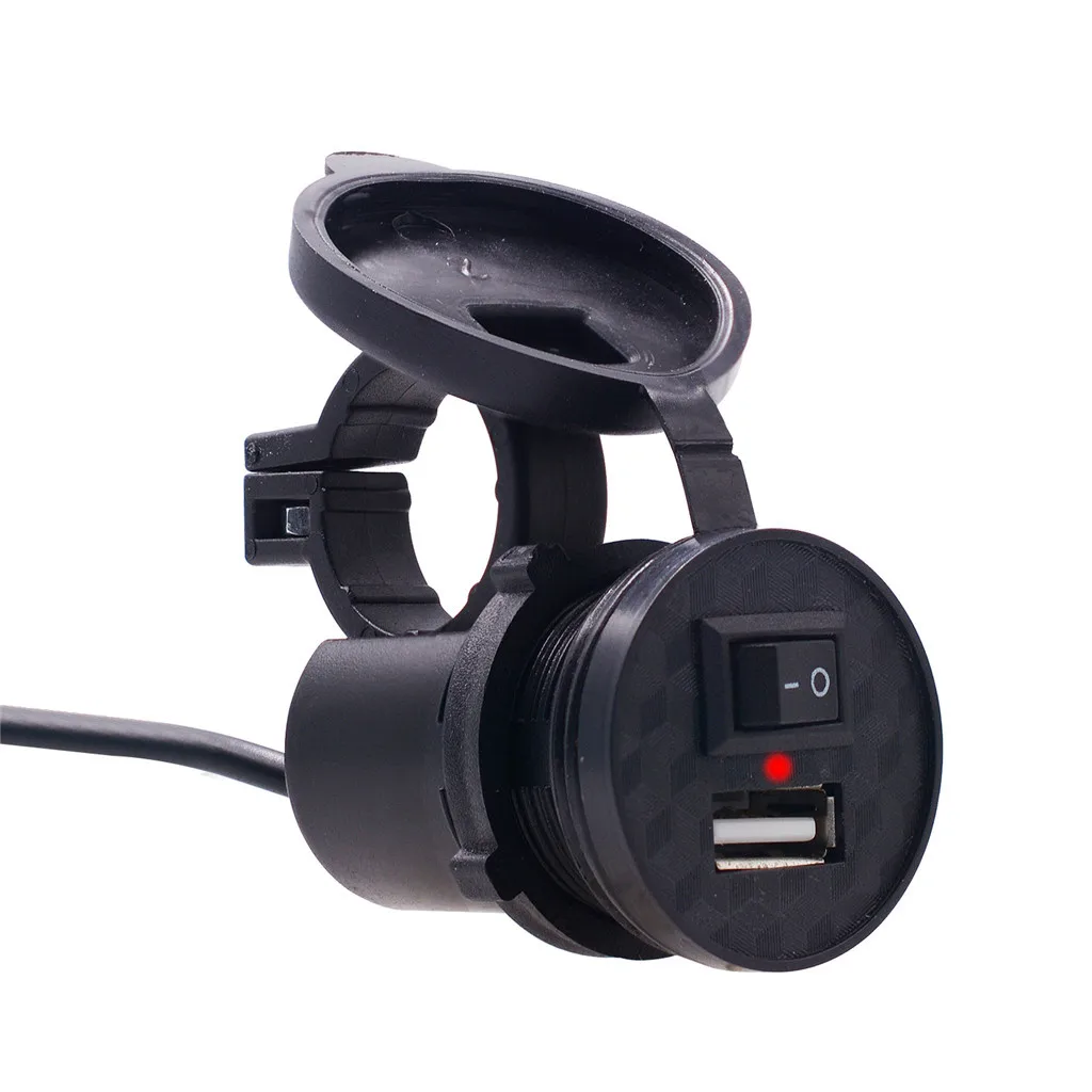USB мотоцикл питание для мобильного телефона зарядное устройство