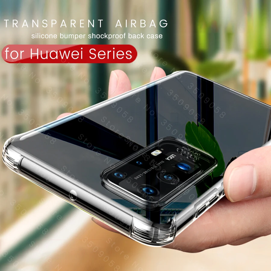 Прозрачный защитный чехол с воздушной подушкой для hauwei huawei p40 lite pro 40p 40 light 40pro