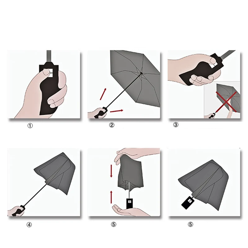 Car Emblem Automatic Fold Windproof Umbrella for Skoda
