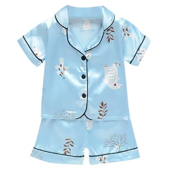 

Cartoon Sleepwear Baby Pajamas Set New Summer Children Pajamas Boys Girls Underwear Clothing Kids Suits Shirt+Shorts 2pcs