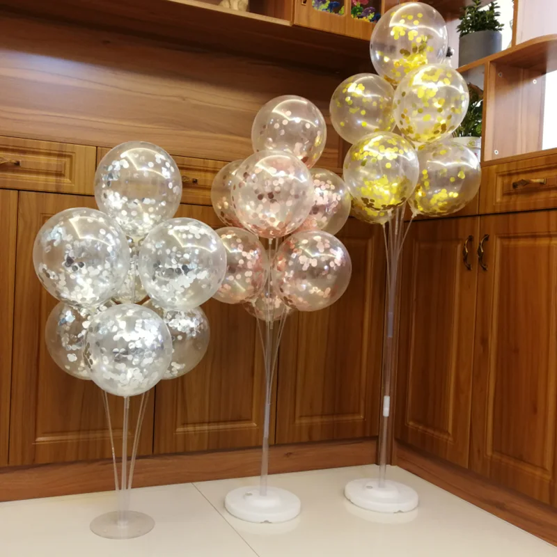 Детские принадлежности для дня рождения подставка для воздушных шаров держатель для шарика колонна конфетти Globos свадебный стол Декор 7 трубок