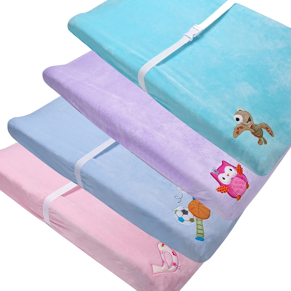 plush changing pad cover