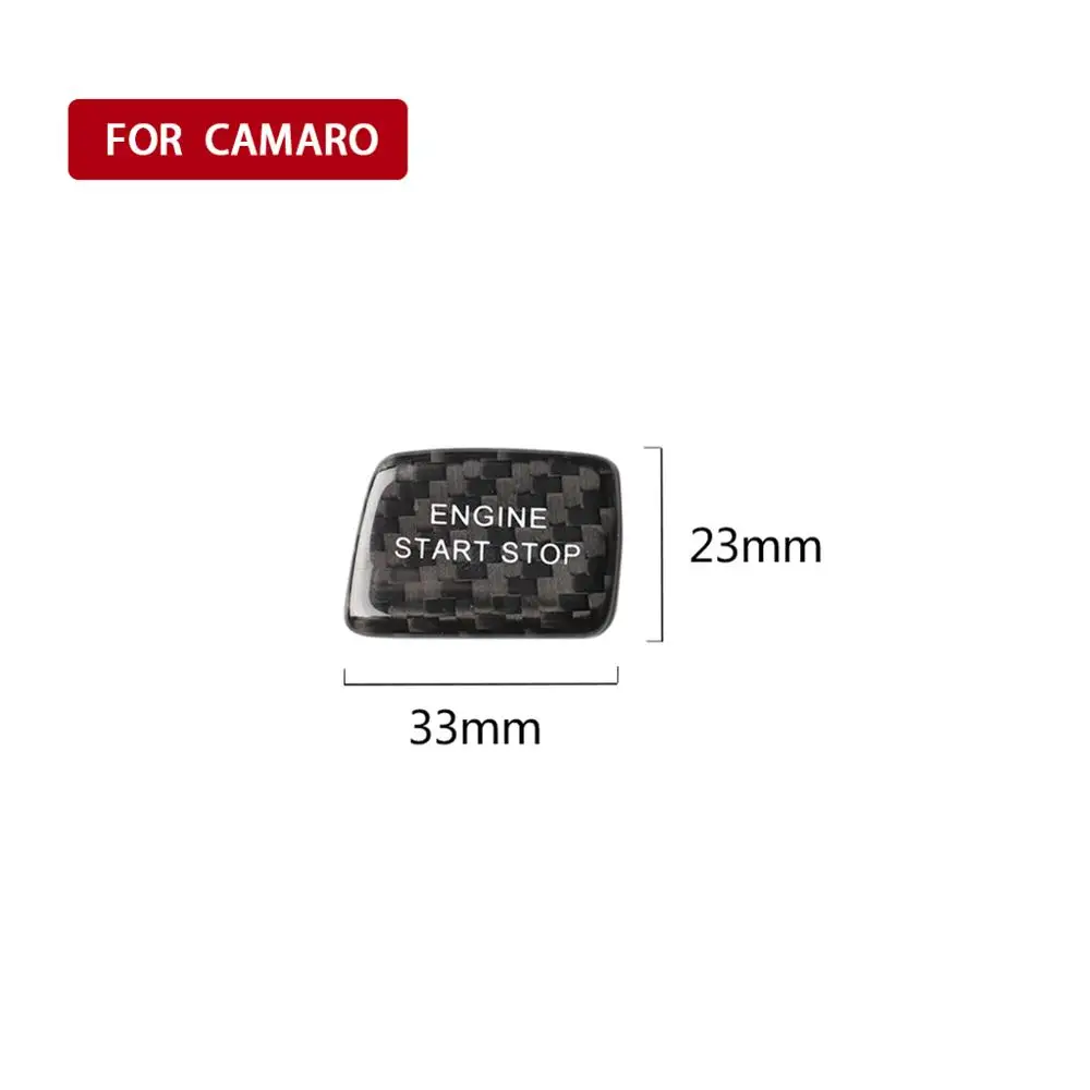 

1x Carbon Fiber Engine Start Button Trim Sticker For Chevrolet Corvette C7 2016-19 Car Accessories Engine Start Button Trim Car