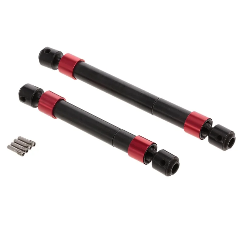 

2Pcs Rc Car Front And Rear Metal Axle Cvd Drive Shaft For Traxxas Trx-4 Rc Rock Crawler Monster Truck Parts