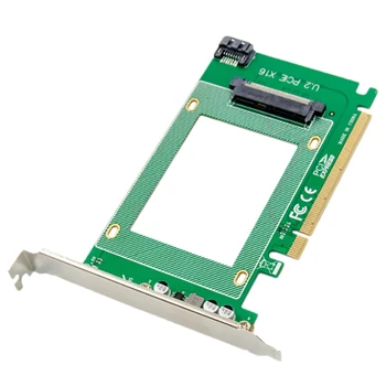 

PCI-E X16 U.2 SFF8639 2.5 Inch NVMe SSD Adapter Card PCIe to U.2 Expansion Card for Notebook PC