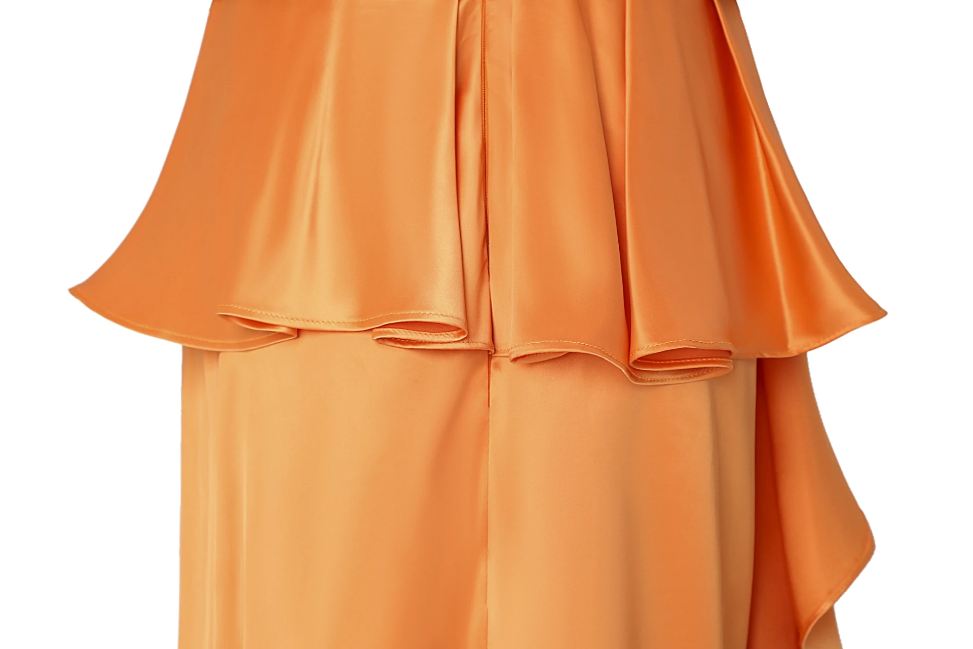 Оранжевые эластичные Сатиновые платья для выпускного вечера длиной до середины икры, облегающее платье с v-образным вырезом и оборками, арабское женское вечернее платье с блестками и кружевами Aplliques