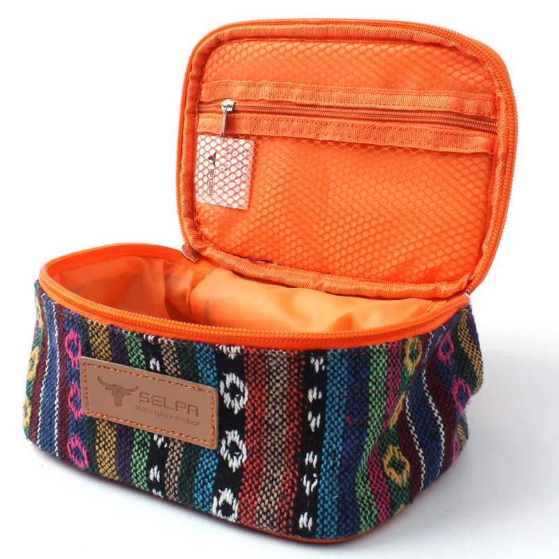 Outdoor camping cooking seasoning pick up bag waterproof bottle hand makeup water proof picnic basket food large tote insulated