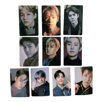 

10pcs/set KPOP EXO Album Self Made Paper Card Photo Card Poster Hd Photocard Fans Gift Collection