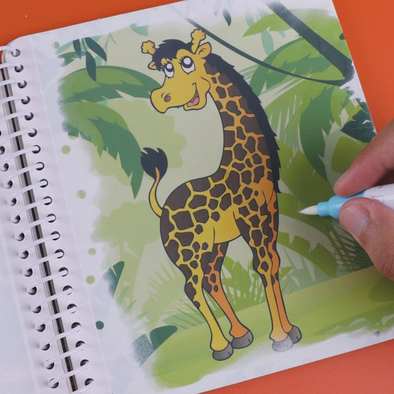 

Children's Magical Water Painting Book Repeated Graffiti Water Pen Baby Puzzle Washable Painting Books Boy And Girl Toy