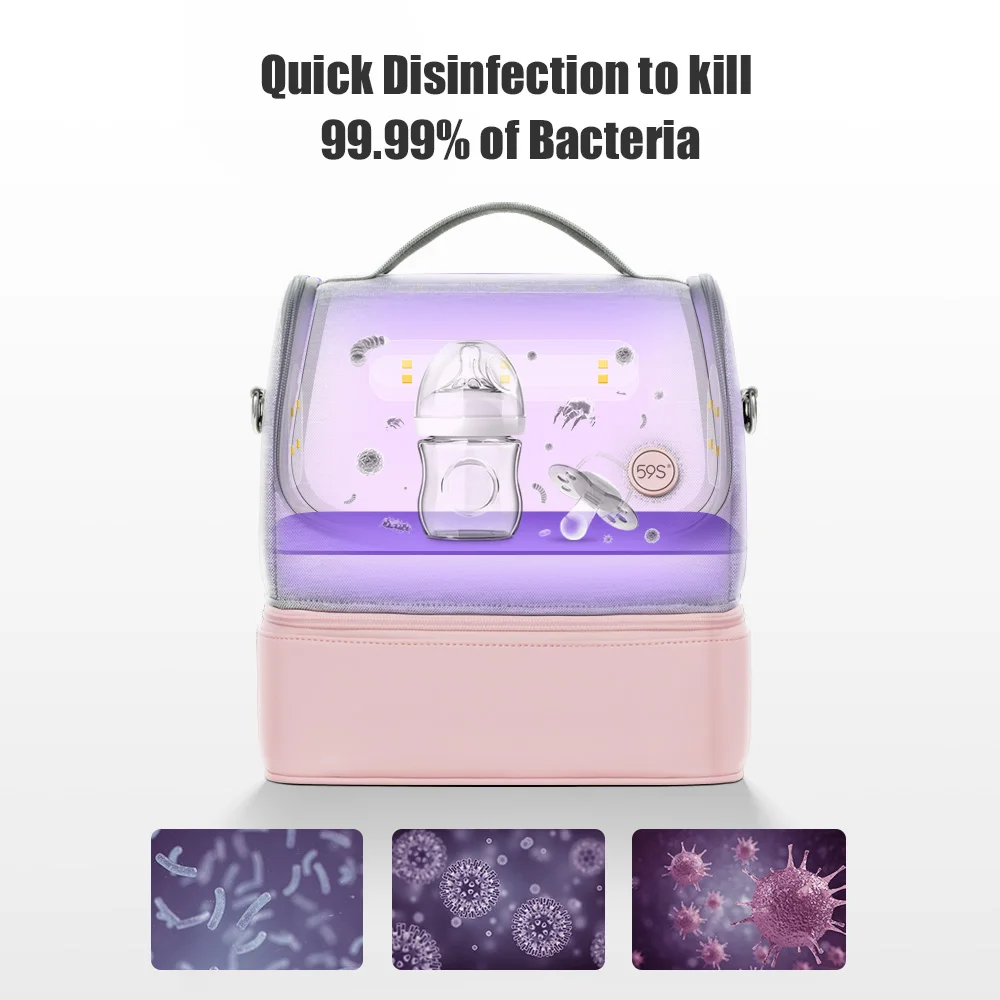 59S P14 Baby Milk Bottle Steam Sterilizer UV LED Electric 6 Bottles Steaming Accessory Electric 3-In-1 Sterilizer bag Disinfection bag (8)