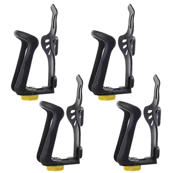 

4PCS Bicycle Water Bottle Brackets Plastic Drink Cup Holders Mountain Bike Water Bottle Cages Water Bottle Storage Rack (Black)
