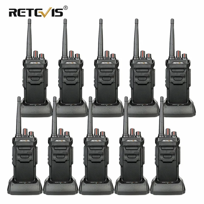 

10pcs RETEVIS RT48/RT648 Walkie Talkie IP67 Waterproof PMR Radio PMR446/FRS VOX 2 Way Radio Hotel/Restaurant Radio Comunicador