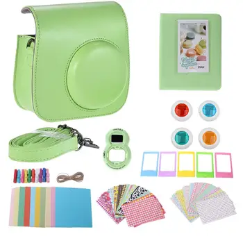 

Camera Bag Supplies Bundle 7 in 1 Sticker Photo Case Albums Hanging Frame Instant Camera Bag Set Tools for Instax Mini 9