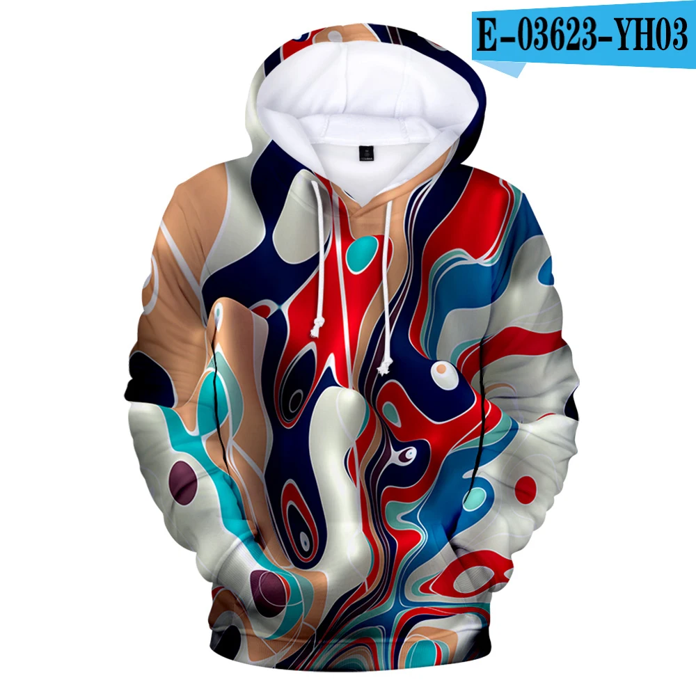 3D sweatshirts Для мужчин/для женщин Красочные Tie Dye толстовки Толстовка повседневное волшебный вихревой узор 3D пот Топы Crewneck Hoondie осень зима загрязнители - Цвет: 3D sweatshirts