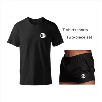 

Brand 2 Pcs/Set Men's Tracksuit Sports Suit Gym Fitness Quick Dry Sportswear Running Jogging Sport Wear Exercise Workout Sets