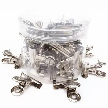 

20 Pieces Push Pins Clips Tacks Clips Thumb Clips Wall Clips with Pins for Cork Boards Cubicle Walls Using Art Projects Photos