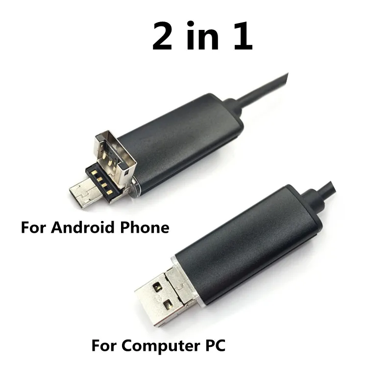 USB эндоскоп с объективом 7 мм 720P 6 светодиодный одов 1/2/7 мм|Компактные видеокамеры|