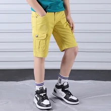 Г. Летний комбинезон для мальчиков однотонные детские шорты в европейском и американском стиле универсальная летняя одежда для больших мальчиков