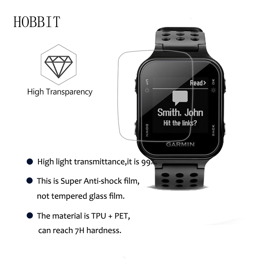 3 упаковки для Garmin Approach S20 gps Смарт-часы пленка анти-шок 5H нано Взрывозащищенный экран протектор Защитная пленка
