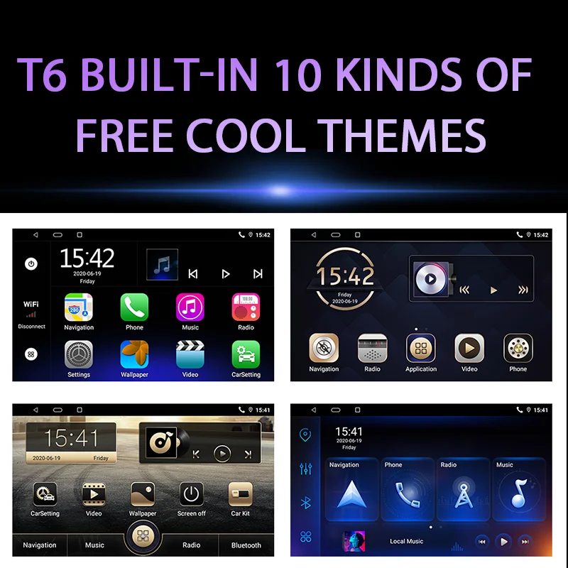 JMCQ 8-Core Carplay Car Radio For Hyundai Elantra 2014-2016 Multimidia Video Player 2 din 4G Wifi Android 9.0 4+64G Split Screen