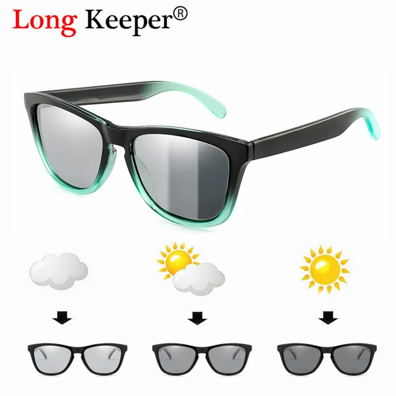 

Men Women Cat Eye Polarized Photochromic Sunglasses Driving Goggles Chameleon Transparent Frame Glasses UV400 Lentes Sol Hombre