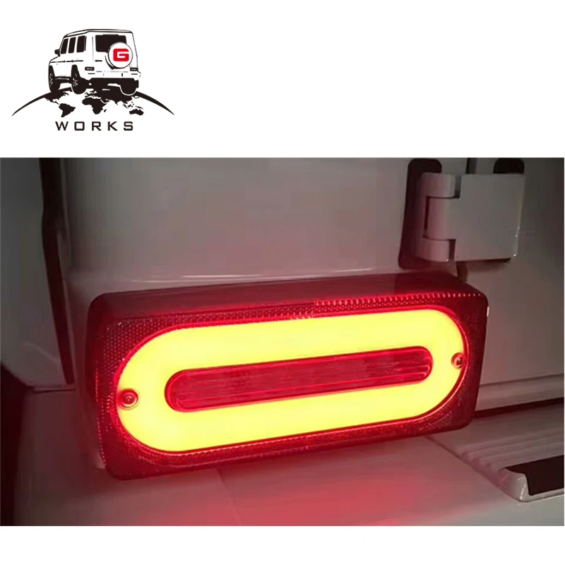 G works задние фонари для G Class W463 G63 G65 G500 G55 1990- светодиодный задний фонарь Дым(Сделано в Тайване
