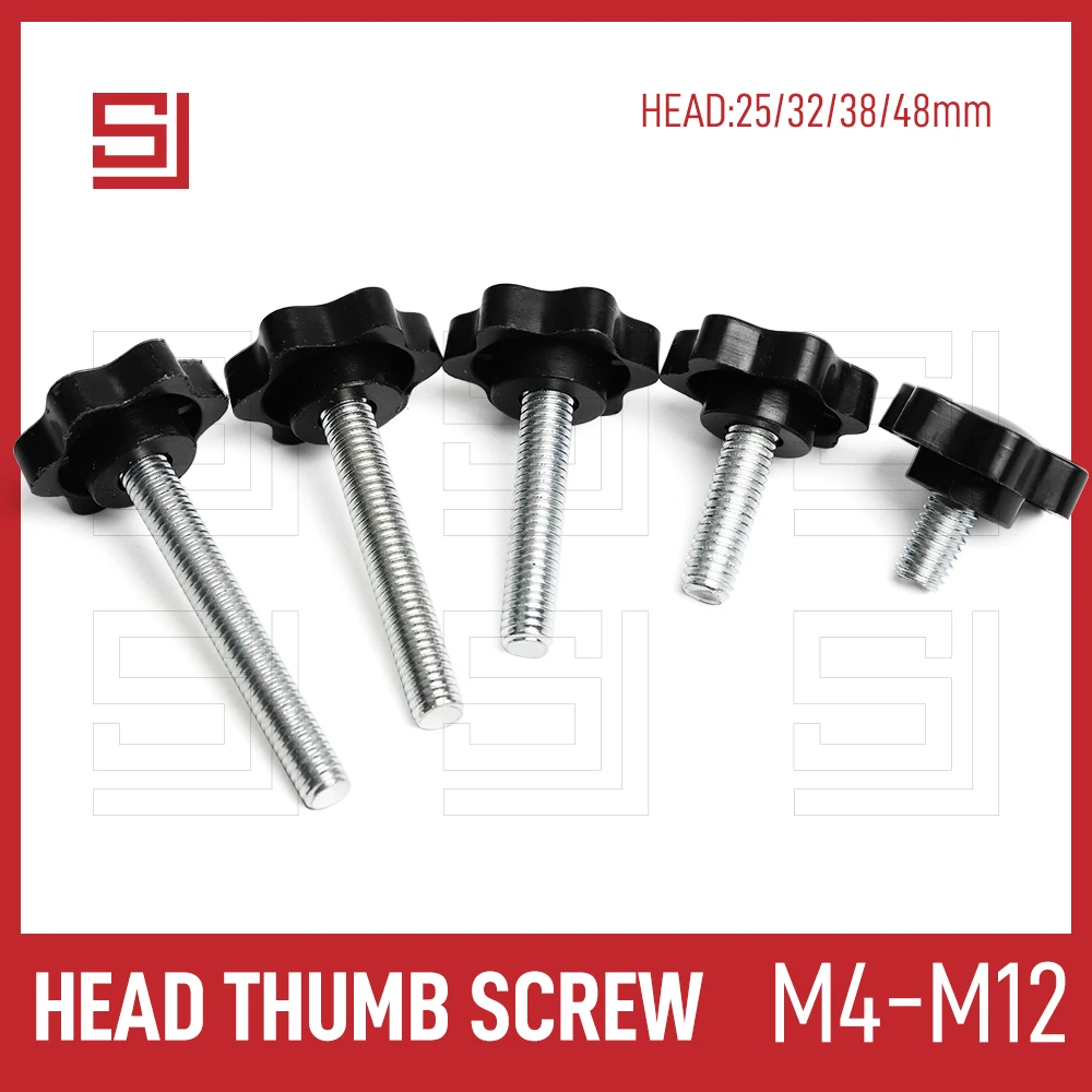 M5 Star Handle Bakelite Screw M8 Plastic Screws Knob Plastic Head Knob Screws M4 Aliexpress